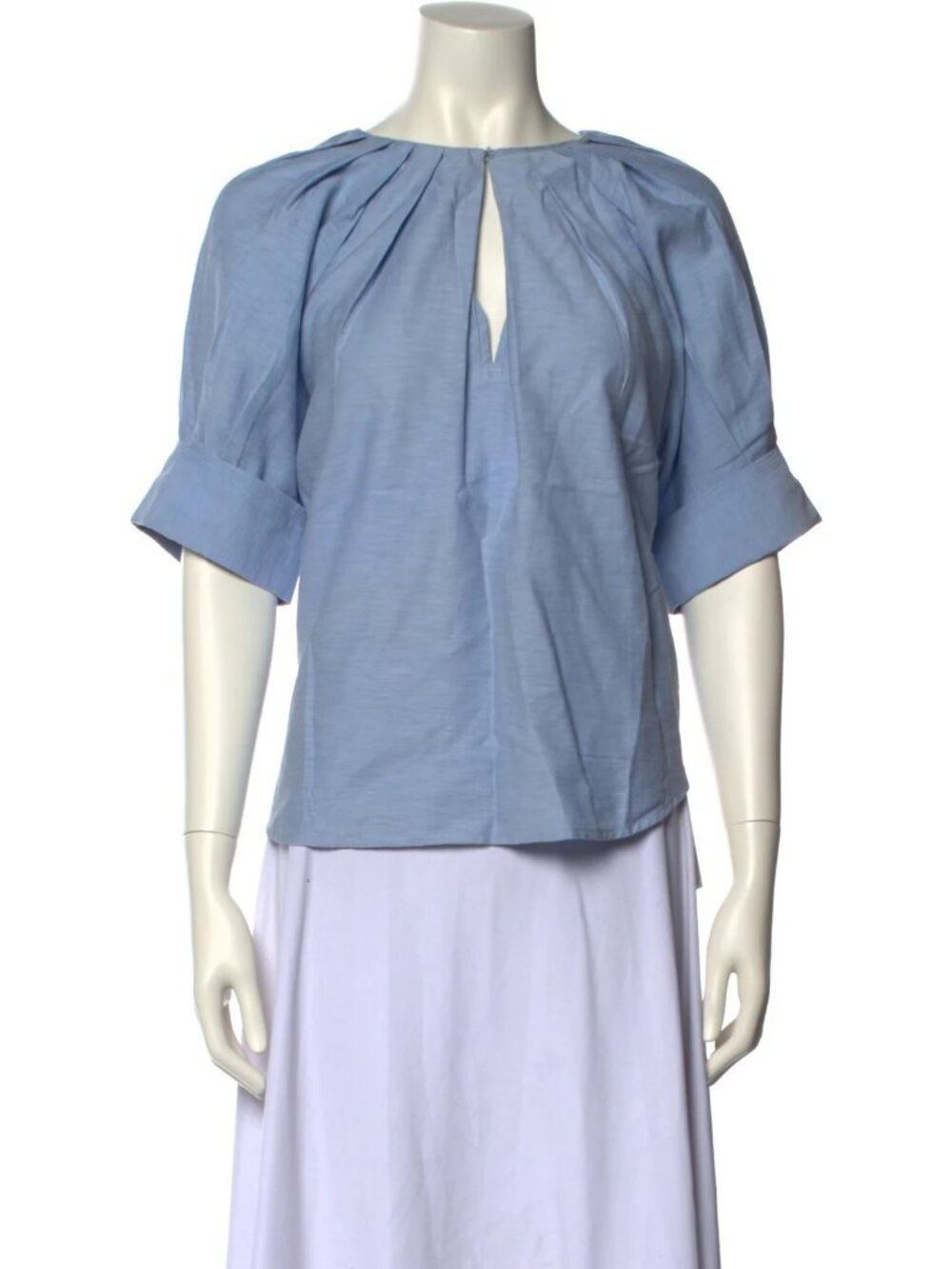 A.L.C.  Scoop Neck Short Sleeve Blouse